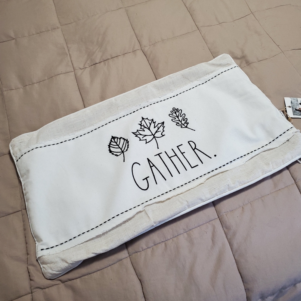 Rae Dunn Gather Pillow Cover